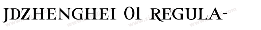jdzhenghei 01 regula字体转换